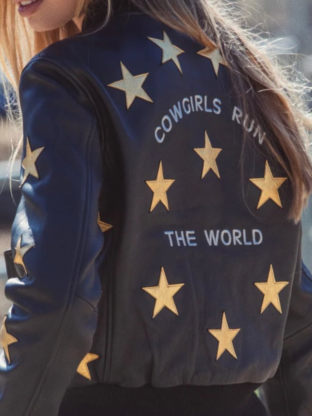 Cowgirls Rule the World Bomber Jacket - WESTERN and CO- Small- NEW WITH TAGS - Picture 4 of 4